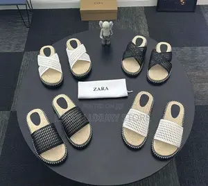 New Zara Espadrille Men Chunky Slide