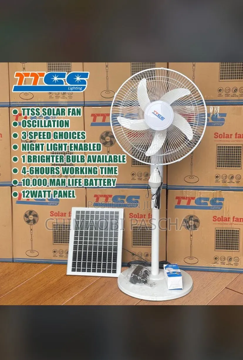 Solar Fan With Accessories