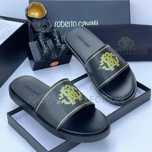 Roberto Cavalli Black Slides