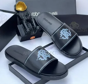 Roberto Cavalli Black Slides