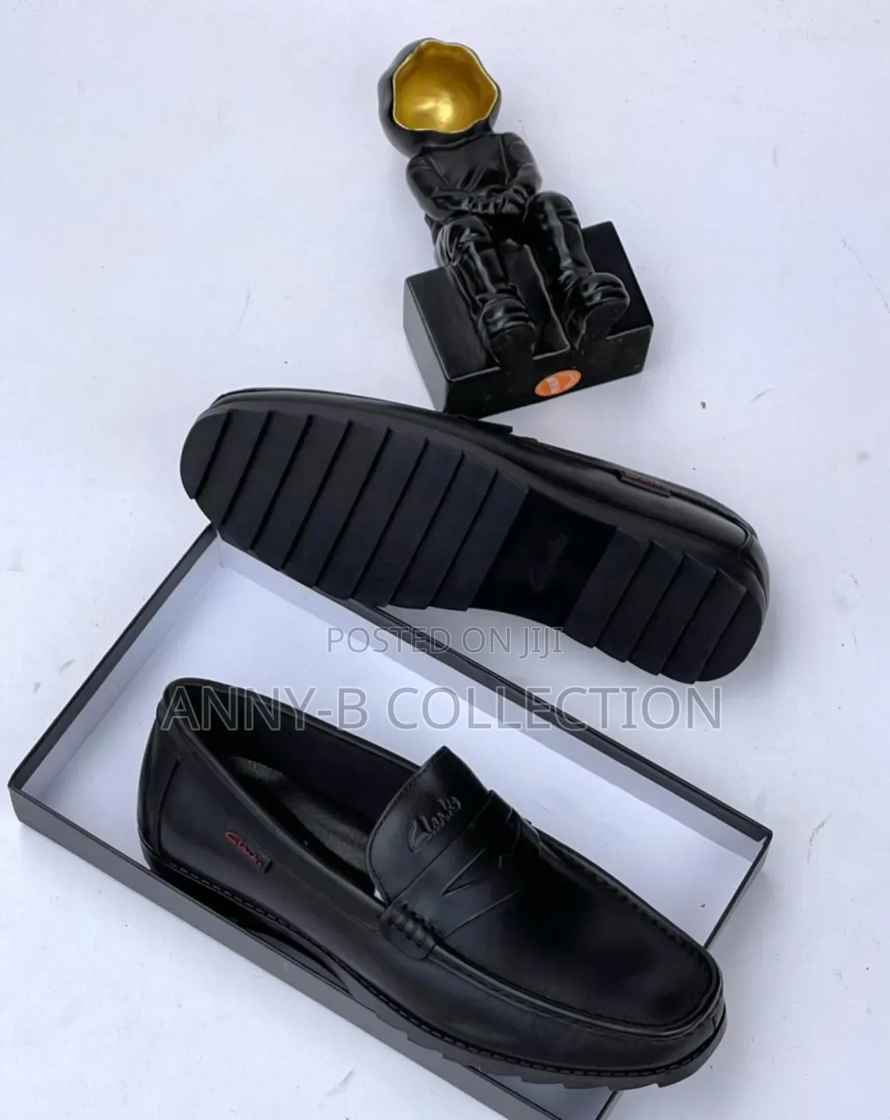 Men Black Corporate Loafers Shoes