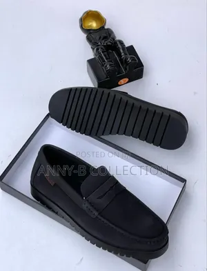 Men Black Corporate Loafers Shoes