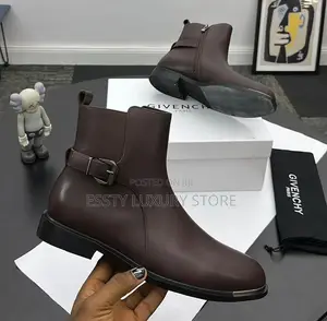 High Quality Givenchy Men Leather Chelsea Boots