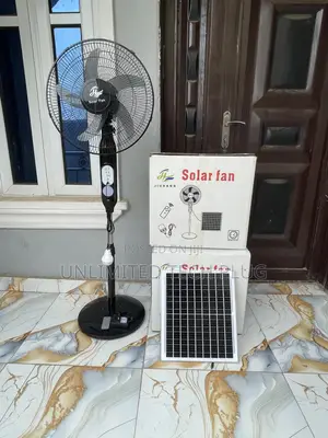 Durable Rechargeable Solar Fan +Light Bulb + Remote Control