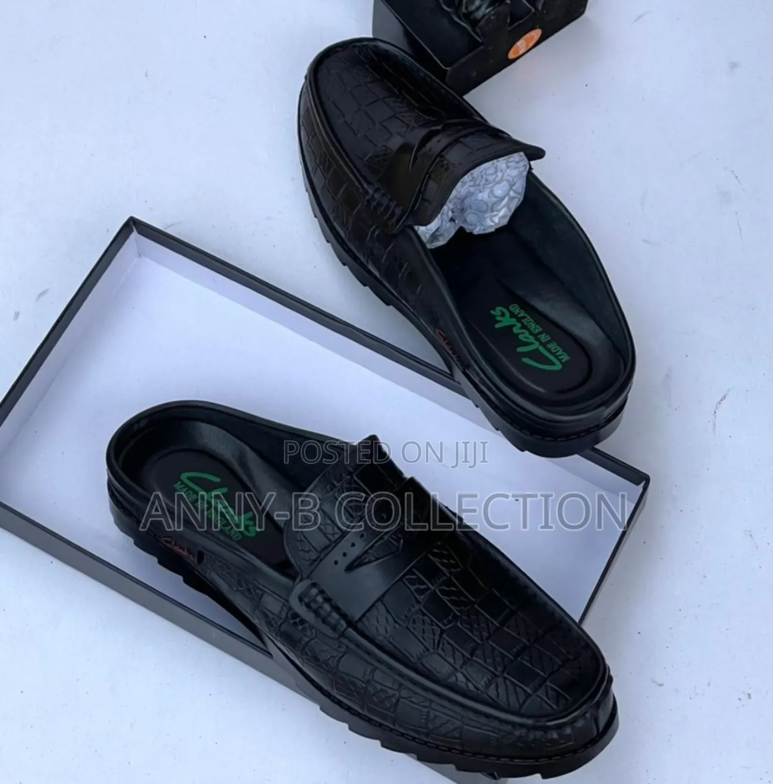 Genuine Leather Men Half Shoe
