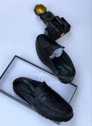 Genuine Leather Men Half Shoe
