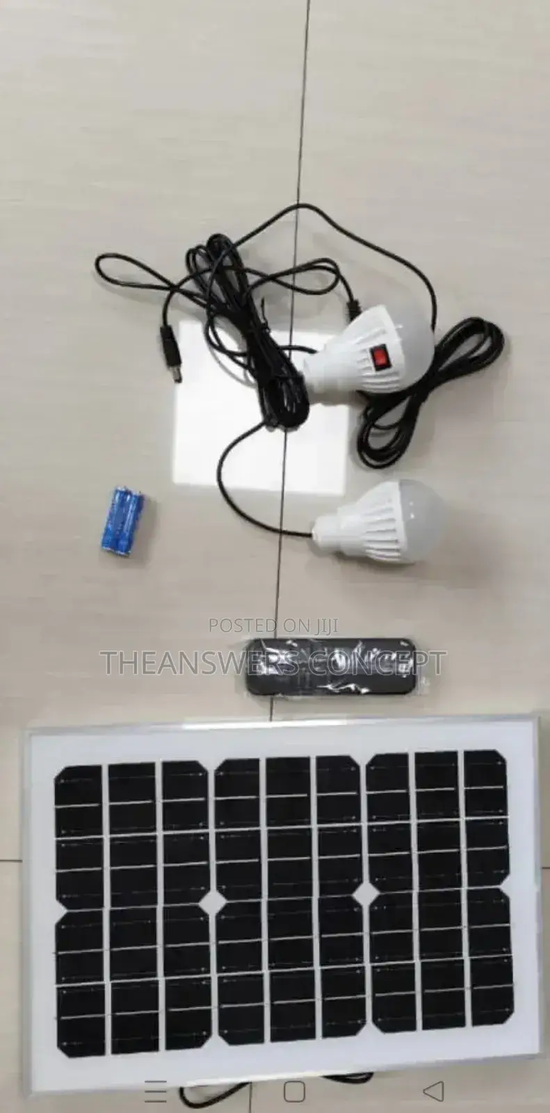 Perez Rechargeable Solar Fan