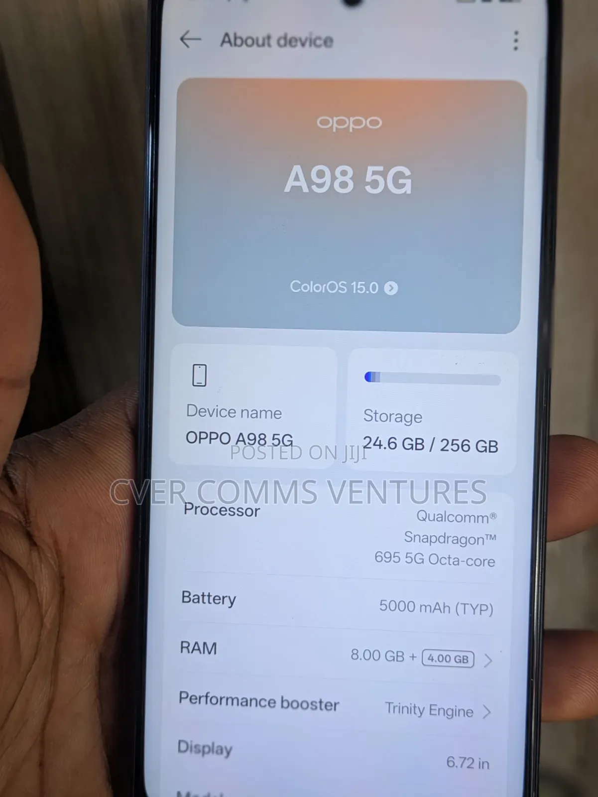 Oppo A98 256 GB Black