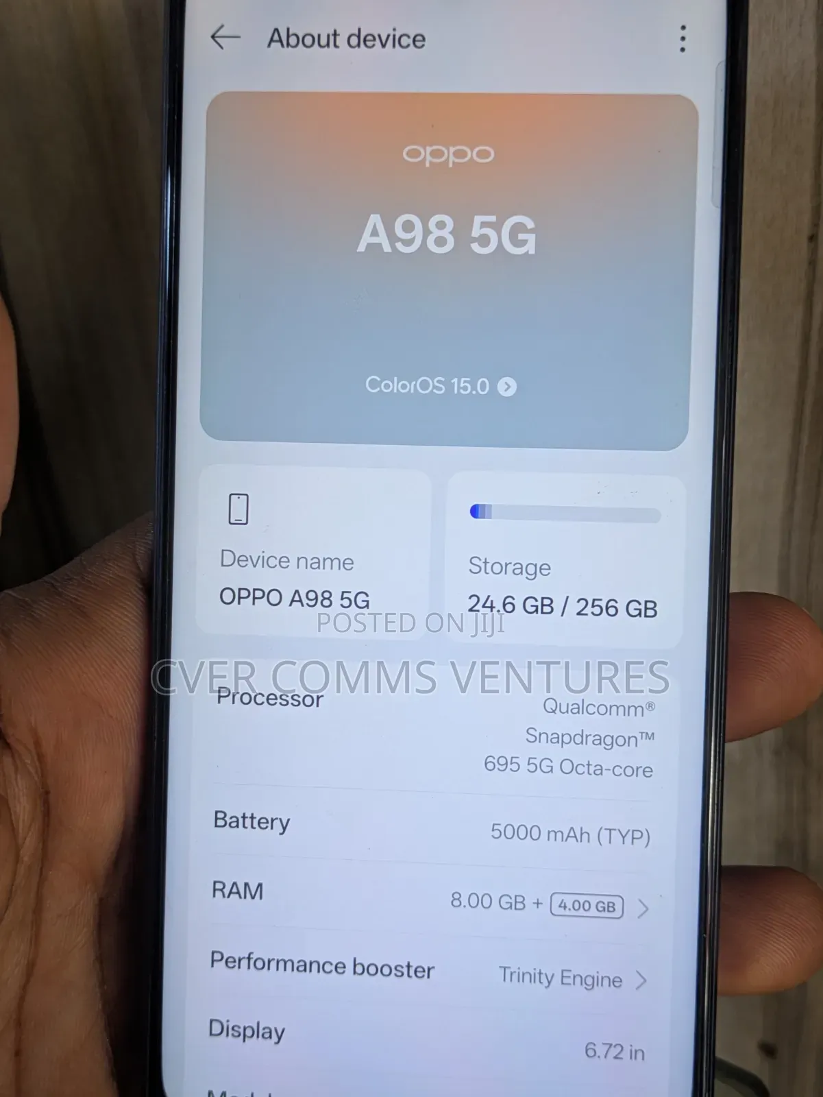 Oppo A98 256 GB Black