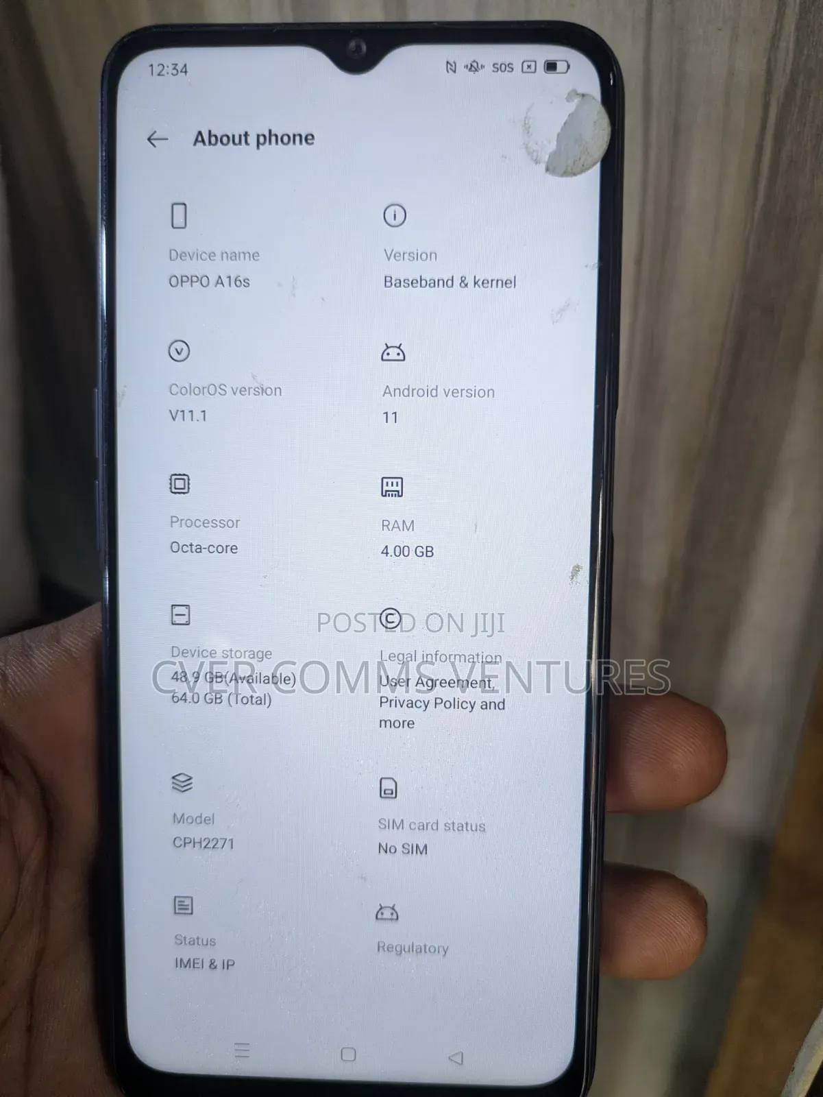 Oppo A16 64 GB Black