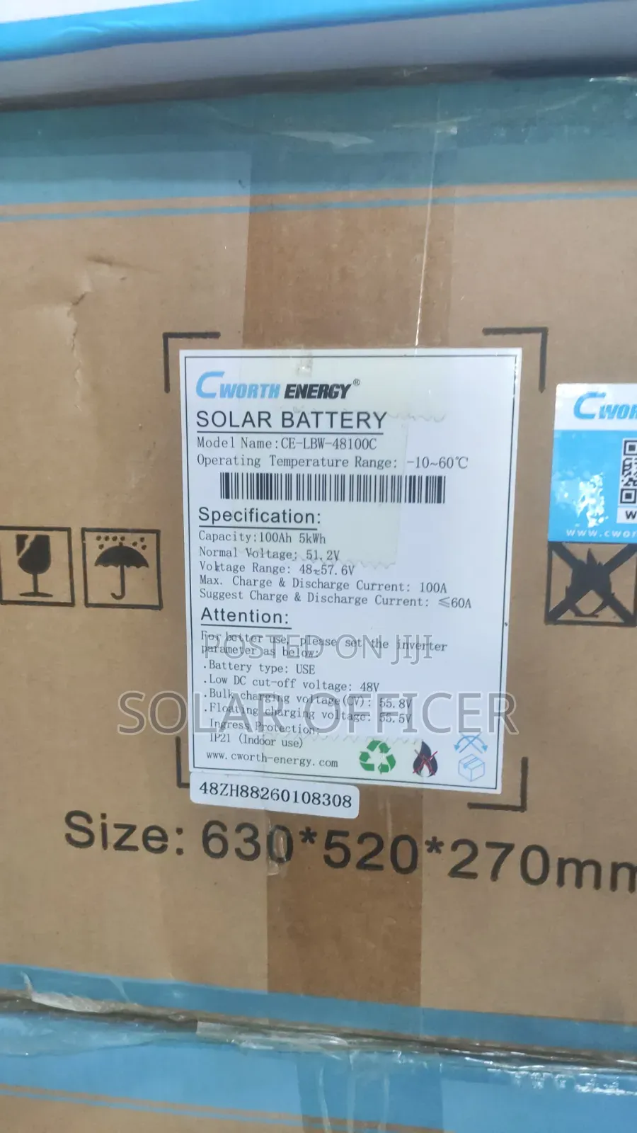 5kwh Lithium Battery 48v Cworth
