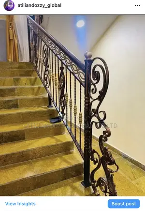 Eight Cumbi Wrought Iron Rails