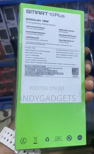 New Infinix Smart 10 Plus 128 GB Black