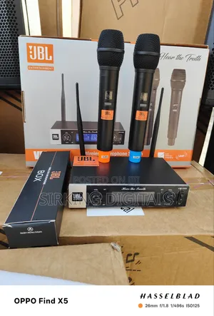 JBL Vm-1000 Wireless Microphone 300 Meters Range Digital Face