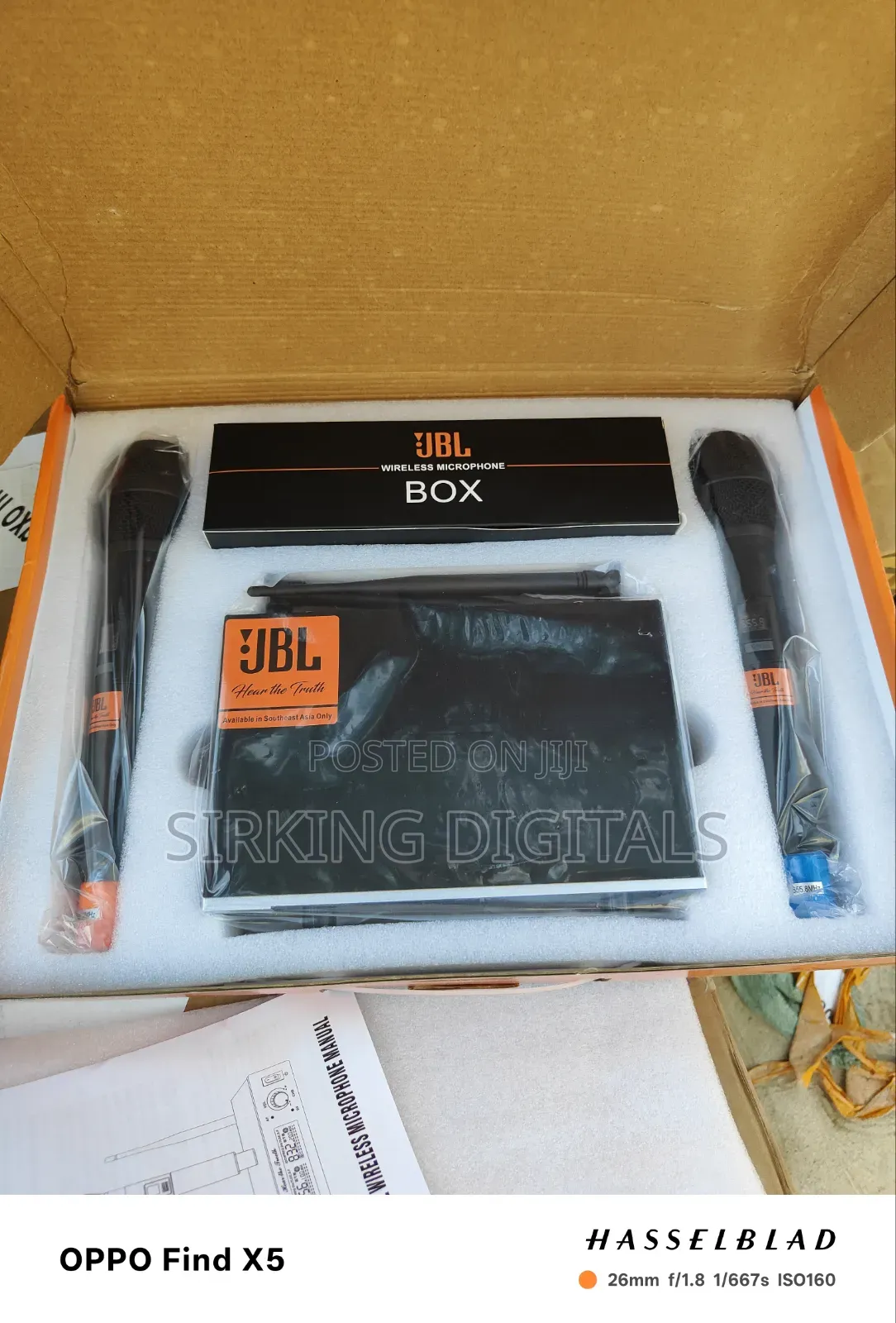 JBL Digital Wireless Microphone Double Handle Vm-1000