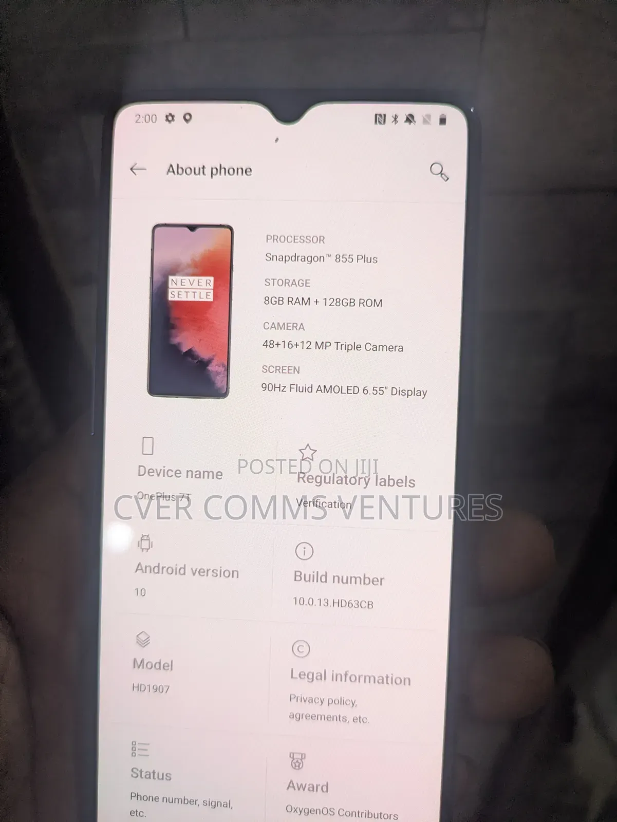 OnePlus 7T 128 GB Blue