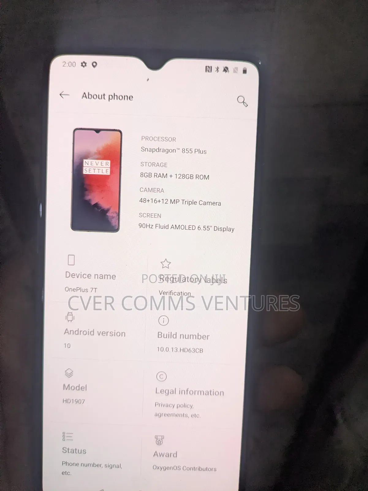 OnePlus 7T 128 GB Blue