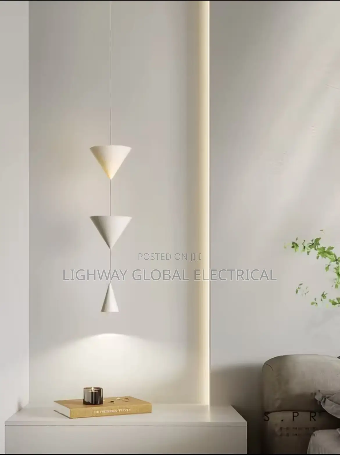 Minimalist Cone Led Pendant / Bed Side Light