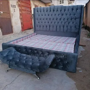 6 by 6 Bed Frame With Foot Rest