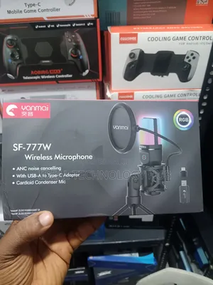 Yanmai Sf-777w 2.4g Wireless Gaming Desktop Microphone With RGB Light.