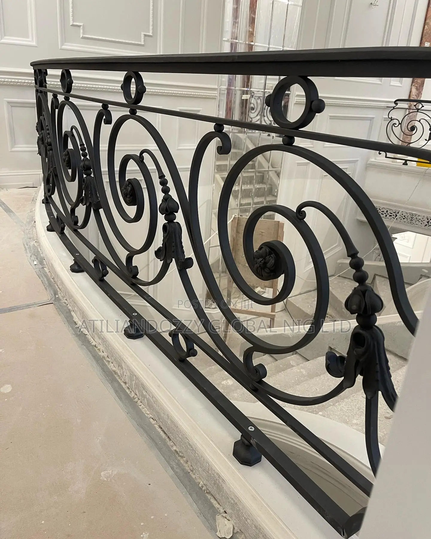 Handcrafted Wrought Iron Rails
