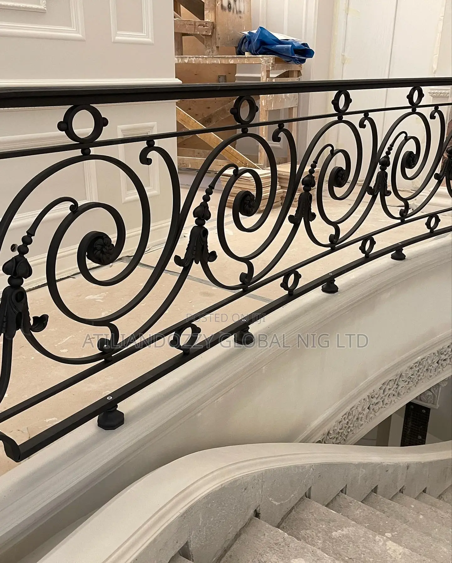 Handcrafted Wrought Iron Rails