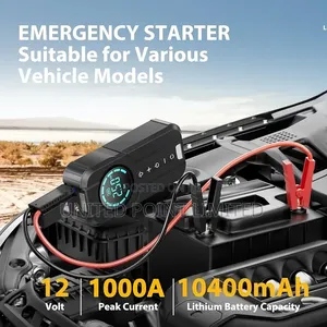 2in1 Portable Car Jump Starter With Air Compressor 1000a