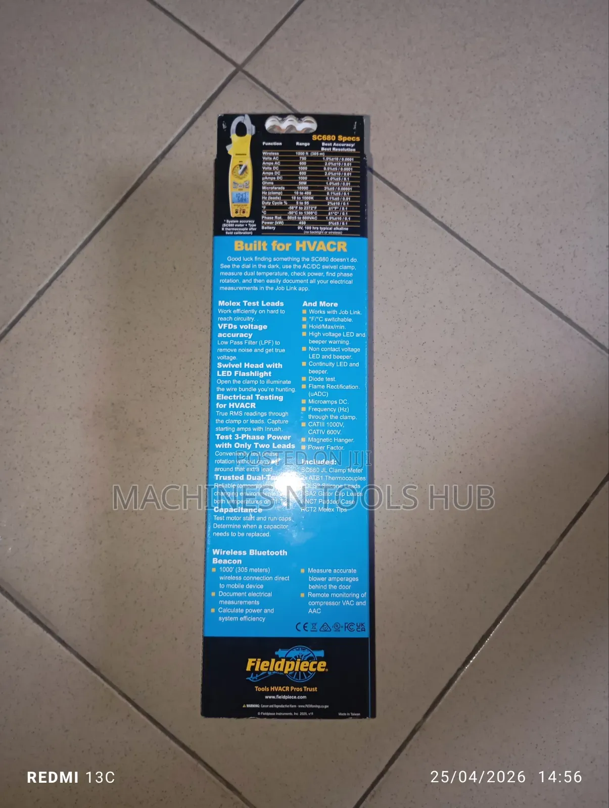 Fieldpiece Sc680 Wireless Power Clamp Meter