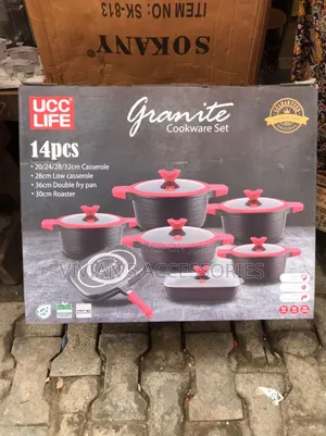 Ucc Life 14pcs Granite Cookware Set