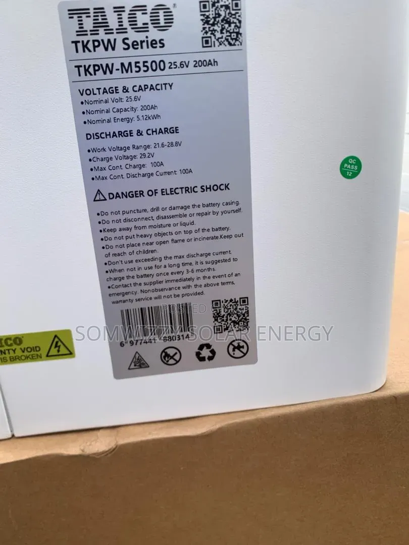 High Quality 5kwh Lithium Battery 24v Taico