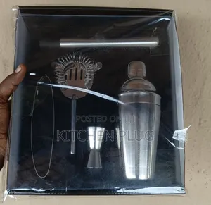 Cocktail Shaker/Mixer/Strainer and Bar Gift Set 5 Piece Stainless