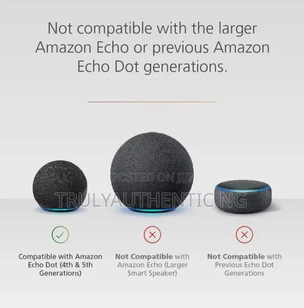 Echo Dot Charging Station Portable Base for 4th and 5th Gen Echo Dots
