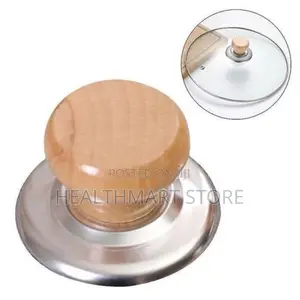 4pcs Solid Wood Bead Pot Lid Handles Cover Replacement Handgrip