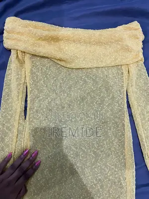Missguided Yellow Off Shoulder Dress