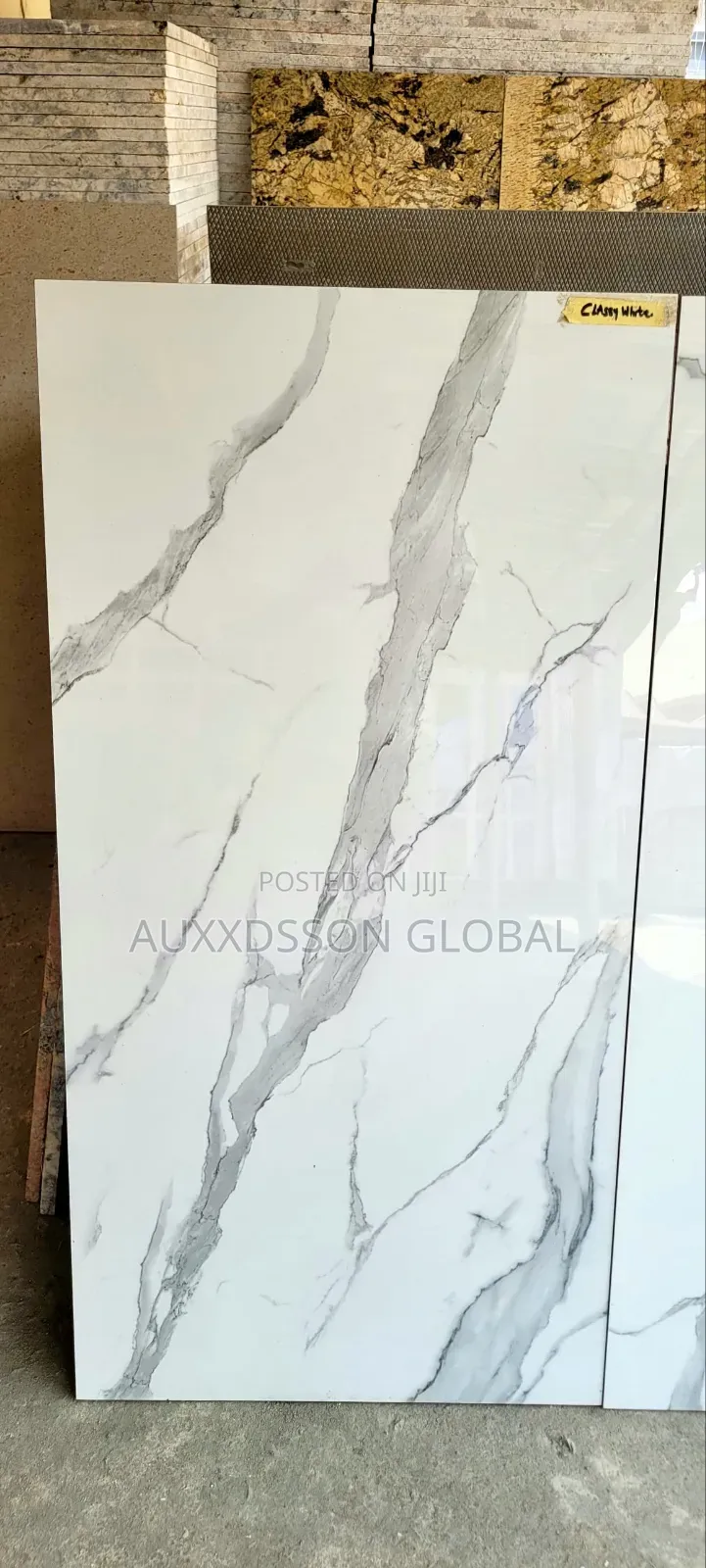 Classy White Floor Tiles 120cm X 60cm