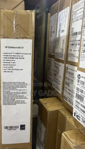 New Laptop HP EliteBook 840 G7 16GB Intel Core i7 SSD 512GB