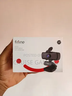 Fifine 1440p Computer Webcam With Privacy Cover Tripod Stand