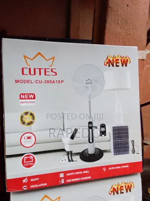 Cutes Solar Rechargeable Fan