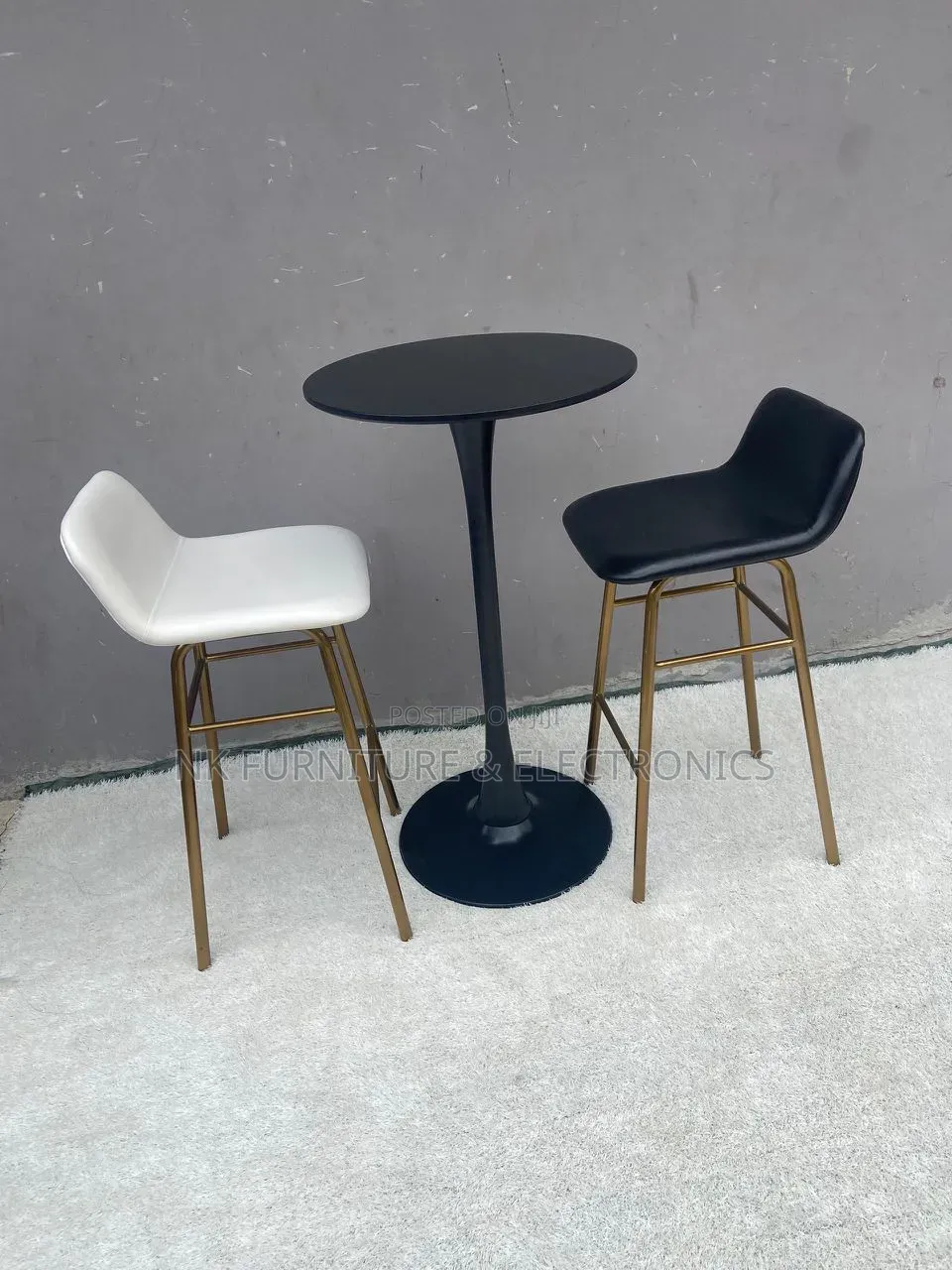 One Bar Table With Two Bar Stools Imported