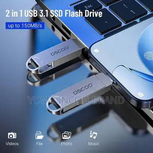 Oscoo 2-in-1 Flashdrive Usb 3.1 Gen1 Type C 64gb