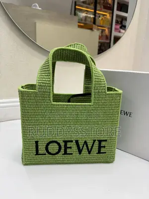 Luxury Loewe Raffia Tote Bag