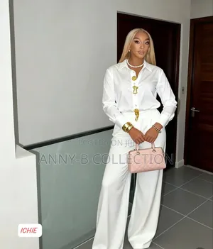 Silk Ladies Two Piece Trouser and Shirt