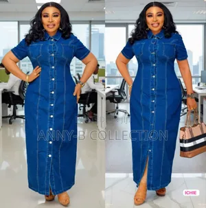Women Denim Long Dress