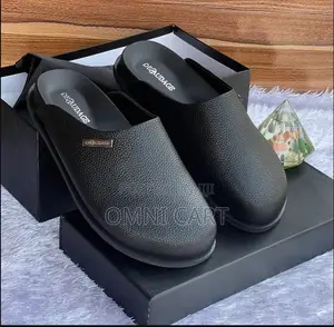 Desaudage Midnight Black Premium Leather Mule the Luxury Slide/Loafers