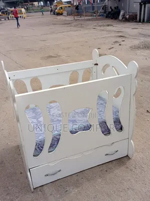 Imported Beautiful Baby Cot With Down Drawers and Brand New Mattress