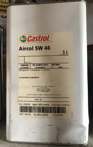 Castrol Aircol Sw 46 Refrigerator Compressor Lubricant