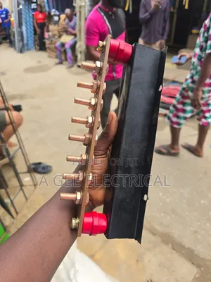 8way Copper Bar With Copper Bolt and Nut