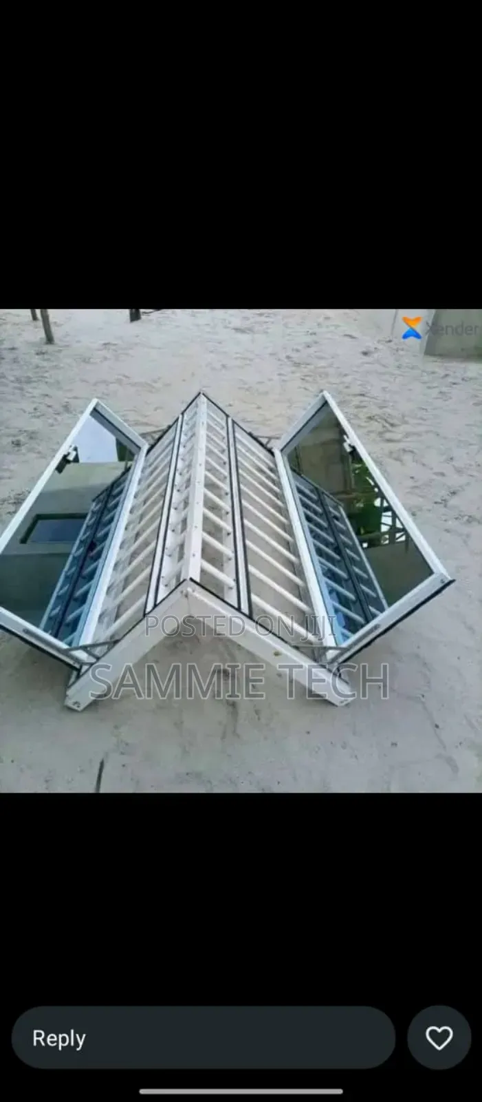 Framless Window With Inner Buglaries and Net