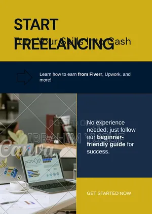Make Make Money Online With Editable Canva Flyer Template