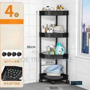 Bathroom and Kitchen Trolley 4 Step